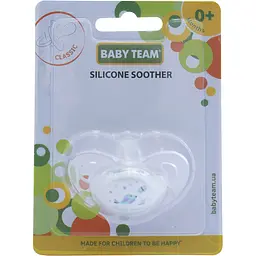 Пустушка силіконова Baby Team класична, біла (3103) - мініатюра 4
