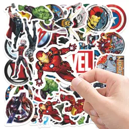 Стикерпак Марвел Месники Набір наклейок GeekLand Marvel Avengers 50 штук - мініатюра 2
