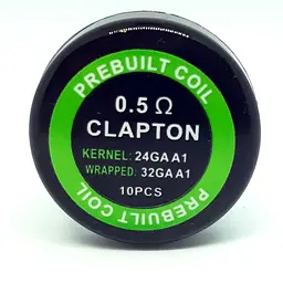 Комплект спіралей PREBUILT Clapton Coil 0.5 10 шт Ом (bs064) - мініатюра 3