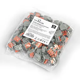 Клемник швидкого монтажу розгалужувальний 1/3п сірий PA (TF-KNR-13) TITANUM TITANUM (29078-000) - мініатюра 6