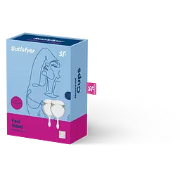 Менструальні чаші Satisfyer Feel Good 2 шт. прозорі - мініатюра 2