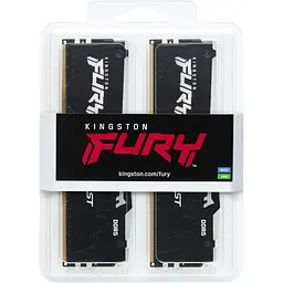 Модуль пам'яті DDR5 Kingston FURY Beast RGB EXPO 2x8GB 5200MHz Black (KF552C40BB2AK2-64) [175490] - мініатюра 7