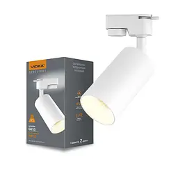 Світильник VIDEX під лампу GU10 SPF06C трековий білий VIDEX (26840-000) - мініатюра 2