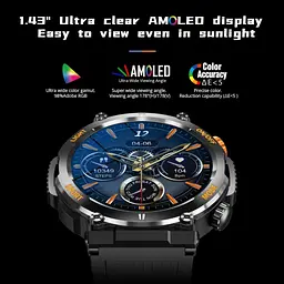Розумний годинник COLMI V68 з AMOLED дисплеєм (Чорний) - мініатюра 4