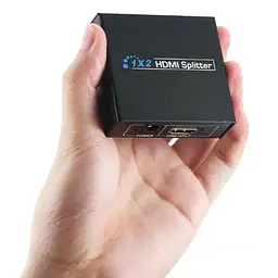 Розгалужувач HDMI на 2 монітори, 1X2 HDMI Splitter Чорний, сплітер hdmi на 2 монітори 1080p, hdmi хаб - мініатюра 7