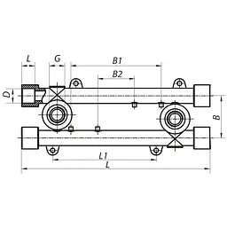 Планка монтажна прохідна Koer 20x1 / 2F K0128.Pro KP0154 - мініатюра 2