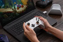 Геймпад 8BitDo Ultimate 2 для Windows і Android, ігровий контролер TMR, Еффект Холла Білий - мініатюра 4