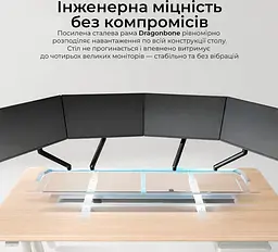 Геймерський стіл Sihoo D07 1.8m Maple/White (D07A-102/D07J-102-AB/D07-P) - мініатюра 9