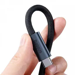 Кабель Baseus Flash Series Full Featured Type-C to Type-C USB 4.0 100W 1m CASS010014 Black - мініатюра 3