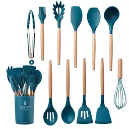 Набір кухонного приладдя силіконовий Kitchen Set RB-2239 синій (12 предметів) - мініатюра 2