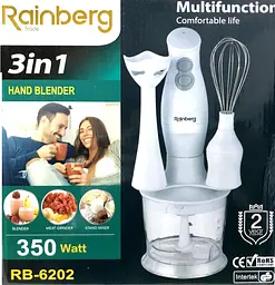 Блендер Rainberg RB – 6202 350W 3в1 погружной блендер измельчитель - мініатюра 3