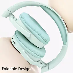 Бездротові накладні навушники MZ Sport C-6713 Bluetooth 5.3 MP3 FM-радіо 64 години роботи м’ятний - мініатюра 4