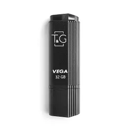 Флеш накопичувач USB 32Gb T&G Vega TG121 Black USB 2.0 (TG121-32GBBK) - мініатюра 2