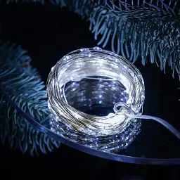 Гірлянда Роса нитка 200 LED довжина 20 м USB, білий GarlandoPro USB200L20MWW - мініатюра 9