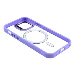 Чохол із підставкою MagSafe TPU PC Metal Stand Case and Camera Lenses Apple iPhone 15 Purple - мініатюра 4