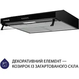 Витяжка пласка Minola HPL 517 BL - мініатюра 3