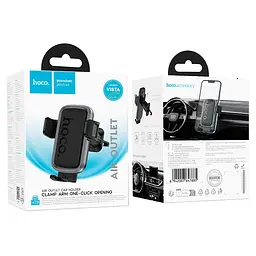Холдер Hoco H78 Vista push-type car holderair outlet Чорний - мініатюра 2