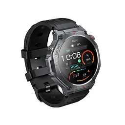 Смарт-часи HOCO Y37 AMOLED 36mm. 520 mAh. GPS sports watch(call version) чорний - мініатюра 3