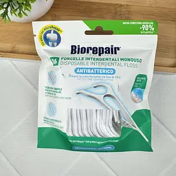 Флосер з тримачем Biorepair насичений гідроксіапатитом 36 шт