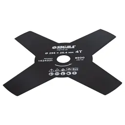 Ніж для тримера Sigma 255x25.4мм, 4Т (5624321) - мініатюра 3