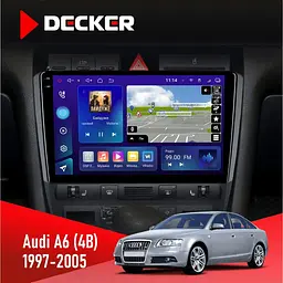 Штатна магнітола Audi A6 (4B) 1997-2005 Decker D9-009 4x64, DSP, 4G, 2k Decker (НФ-00008146)