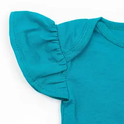 Набір 3-х предметний Магія квітів зріст 86 см (12 - 18 місяців) Malena Блакитний з принтом - мініатюра 3
