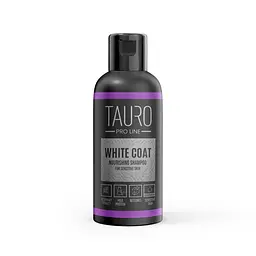 Поживний шампунь Tauro Pro Line для собак та котів з білою вовною White Coat Nourishing Shampoo 50 мл