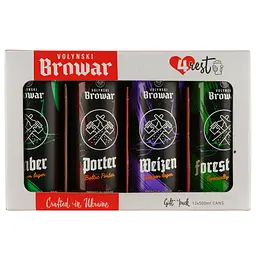 Уцінка. Набір пива Volynski Browar 4Rest, 4,4-5,8%, 6 л (12 шт. по 0,5 л)  - мініатюра 2