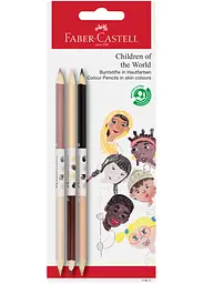 Набір олівців 6 кол. FABER CASTELL двостороні тілесні (116511) - мініатюра 1