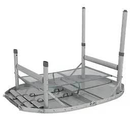 Складний стіл Bo-Camp Premium Oval 100x70 cm Grey (1404424) - мініатюра 7