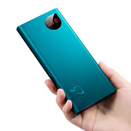 Портативна батарея Powerbank Baseus Adaman Metal Digital Display 10000 mAh PPIMDA-B06 Green - мініатюра 2