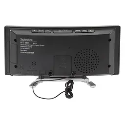 Годинник настільний з радіо Technoline WT460 Blue LED Black/Silver (WT460 blaue LED) - мініатюра 5