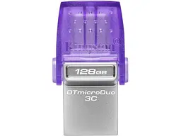 USB флеш накопичувач Kingston 128 GB DataTraveler microDuo 3C (DTDUO3CG3/128GB) - мініатюра 2