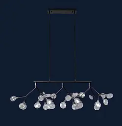 Люстра LED PETALS Levistella 918LP264-27 BK+CL - мініатюра 2