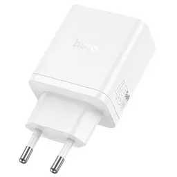 Мережевий зарядний пристрій Hoco N50 USB/2 Type-C PD 45W білий - мініатюра 4