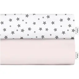 Набір простирадл полуторне Cosas ROSE/GREY STARS 155х240 см (SetSheet_Rose_StarGrey_155х240)