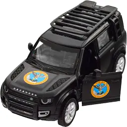 Машинка TechnoDrive серії Шеврони Героїв LAND ROVER DEFENDER 110 "ГУР МО" - мініатюра 9