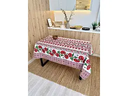 Скатертина ПЛАТКИ-ОПТ 150*180 бавовняна "Маки"