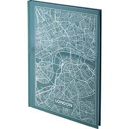 Книга записна Axent Maps London A4 в клітинку 96 аркушів бірюзова (8422-516-A) - мініатюра 2