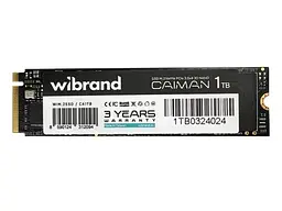 Твердотільний накопичувач SSD 1Tb, Caiman, PCI-E 3.0 x4, M.2 2280, 3D TLC, 1600/1400 МБ/с Wibrand teh0019752 - мініатюра 1