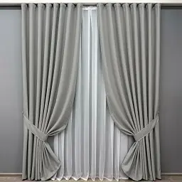 Комплект штор VR-Textil Scandi блэкаут 2 шт 150x270 см серый (1900ш) - миниатюра 2
