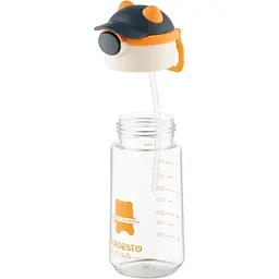 Пляшка для води Ardesto Bear 550 мл помаранчева (AR2255BO) - мініатюра 3