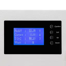 Акумулятор LP LiFePO4 51,2V - 230 Ah (11776Wh) (BMS SP 200A/100A) RM RS485/CAN LCD WH - мініатюра 7