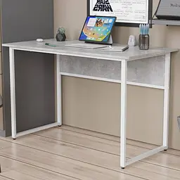 Стіл письмовий Коді Ferrum-decor 75x140x60 Білий метал ДСП Бетон 16 мм (FRD-106592)