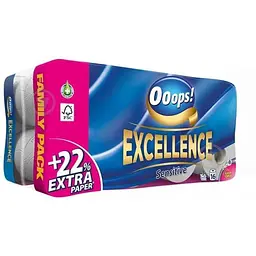 Туалетний папір OOOPS! 16шт 3шар 150відр Excellence