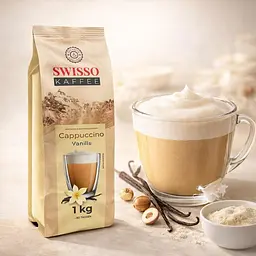 Капучино Swisso Kaffee Cappuccino Vanille зі смаком ванілі 1 кг - мініатюра 4
