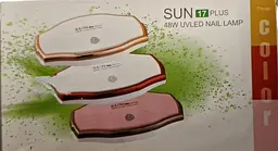 Міні UV/LED лампа Sun 17 Plus для сушіння нігтів на USB складна сенсорна для манікюру та педикюру 48 Вт Білий - мініатюра 4