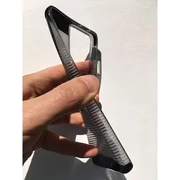 Оригнальний протиударний силіконовий чохол Gear4 Havana D3O для Samsung Galaxy S21 Ultra 5G (6.8") Smoke - мініатюра 4