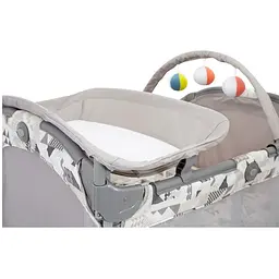 Манеж-ліжечко Graco Contour Electra Patchwork, сірий - мініатюра 7