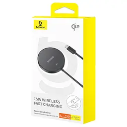 БЗП Baseus Simple Mini4 Magnetic Wireless Charging Stand 15W (P10273300121-02) Cosmic Black - мініатюра 7